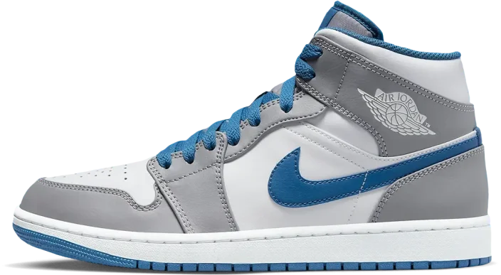 Jordan 1 Mid True Blue Cement