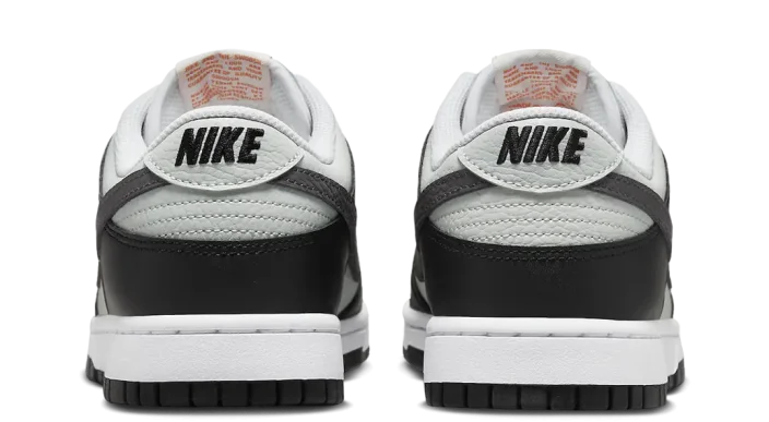 Nike Dunk Low Grey Black Orange Mini Swoosh