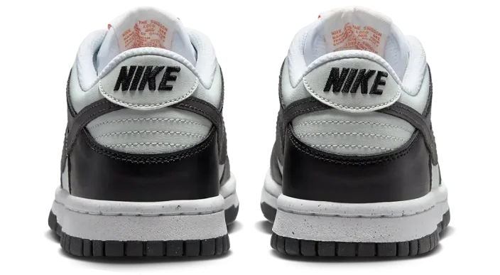Nike Dunk Low Grey Black Orange Mini Swoosh (GS)